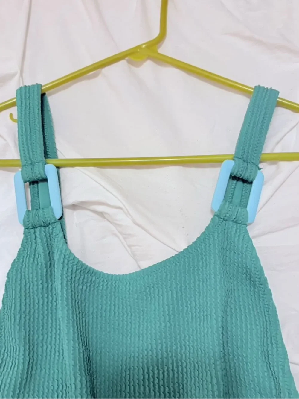 Aerie Teal Textured One-Piece Swimsuit